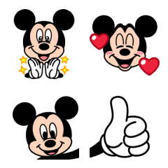 ミッキーマウス アニメーション絵文字