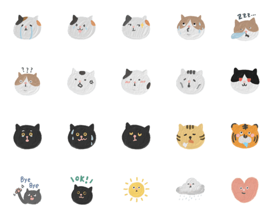 [LINE絵文字]Hello Crispy catsの画像一覧