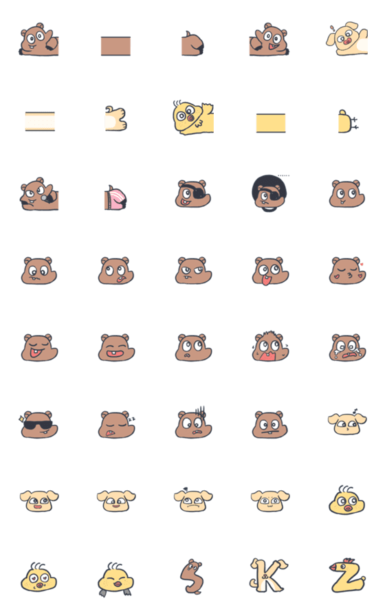 [LINE絵文字]HaN QUOKKA emojiの画像一覧