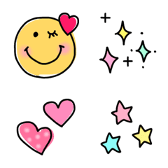 【ハッピーになれる絵文字❤︎❤︎】の絵文字メイン画像