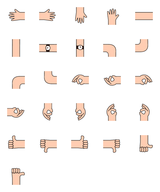 [LINE絵文字]long handの画像一覧