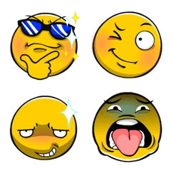 [LINE絵文字] Yellow Man Emoji so cute Vol.2の画像