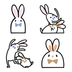 [LINE絵文字] TwoRabbit small stickerの画像