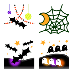 [LINE絵文字] 繋げるハロウィン！ケーブルライン絵文字4の画像