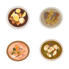 [LINE絵文字] Thai Food emoji cuteの画像