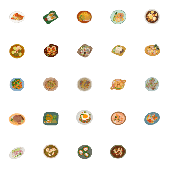 [LINE絵文字]Thai Food emoji cuteの画像一覧