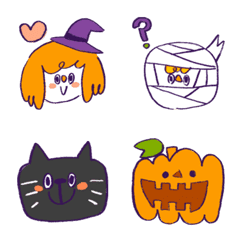 [LINE絵文字] ハッピーゆるゆるハロウィン絵文字の画像