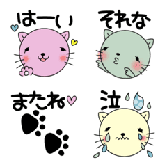 [LINE絵文字] ねこフルの日常えもじの画像