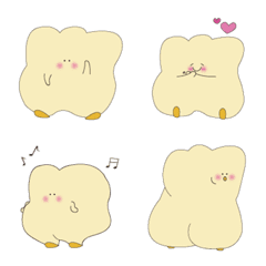 [LINE絵文字] fat popcornの画像