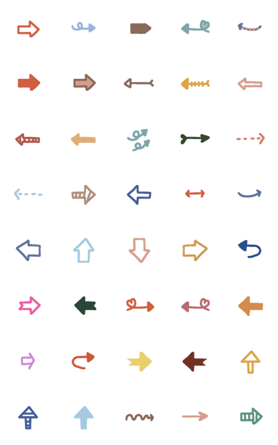 [LINE絵文字]40 arrow bulletsの画像一覧
