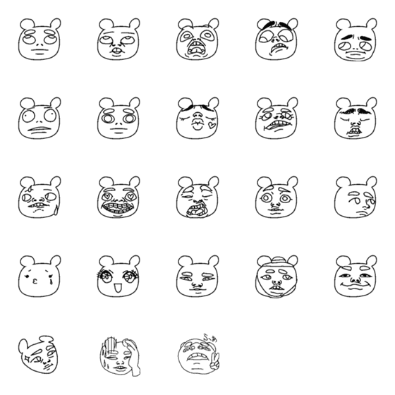 [LINE絵文字]みんな大好きベア・エヴァンジェリスタ！の画像一覧
