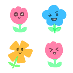 [LINE絵文字] 愉快な花の仲間達の画像
