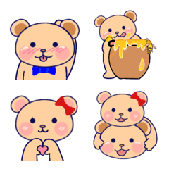 くまさん兄妹（無言)の絵文字メイン画像