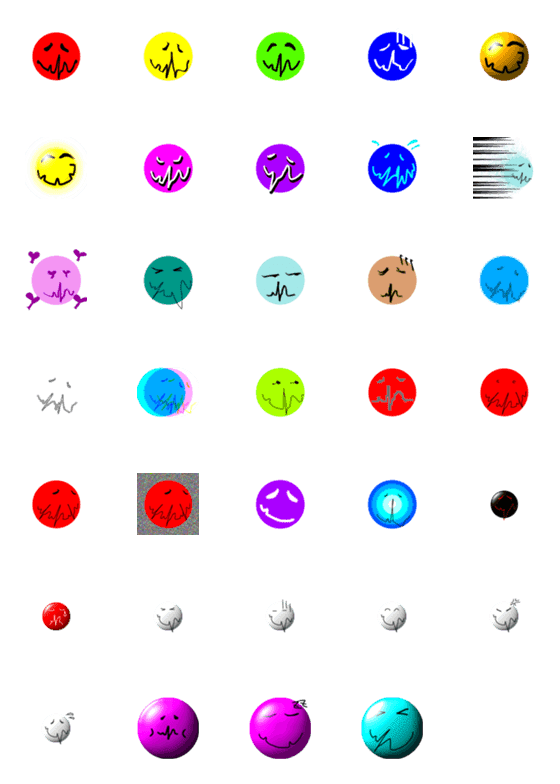 [LINE絵文字]心電丸の画像一覧