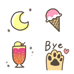 スイーツ多め♥ピンク系絵文字の絵文字メイン画像