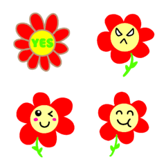 [LINE絵文字] 賑やかな花の画像