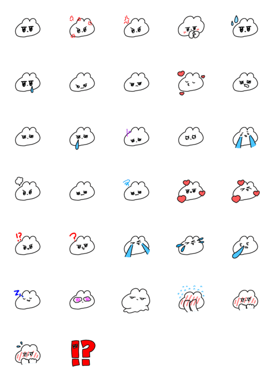 [LINE絵文字]てんやわんやうさぎの画像一覧