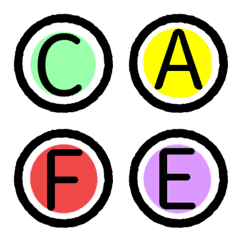 [LINE絵文字] アルファベット★数字★A-Z.0-9★の画像