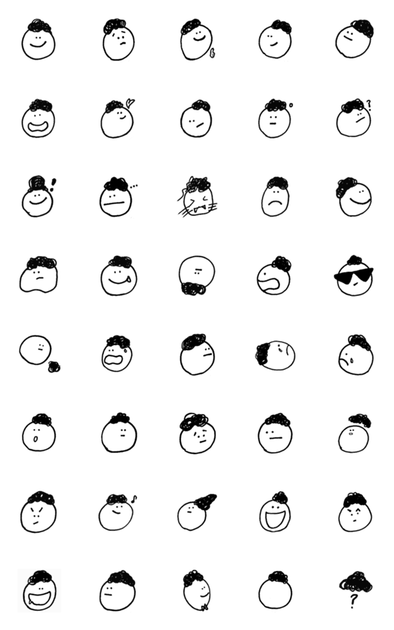 [LINE絵文字]Emoji tells 2.0の画像一覧