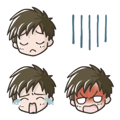 [LINE絵文字] ポールくん(哀怒セット)の画像