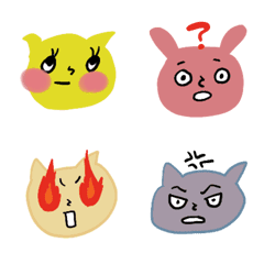 CUTE ZOO animals stickerの絵文字メイン画像