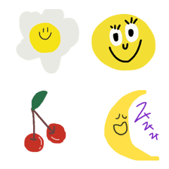 [LINE絵文字] カラフルでハッピーな絵文字の画像