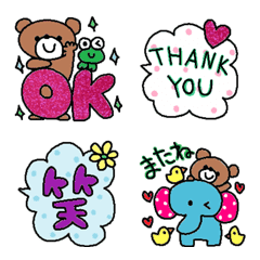 [LINE絵文字] (色んな絵文字セット79大人可愛いシンプル)の画像