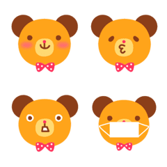 [LINE絵文字] 365日使えるクマのくーたんの絵文字の画像