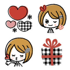 ♡ハッピーガール♡伝える絵文字Ⅱ♡の絵文字メイン画像