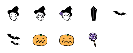 [LINE絵文字]かわいめハロウィン絵文字 by S.Dの画像一覧