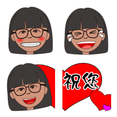 [LINE絵文字] Chinese New Year face stickers-1の画像