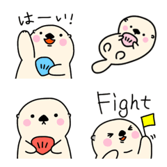 [LINE絵文字] ら・ら・ラッコ♪の画像