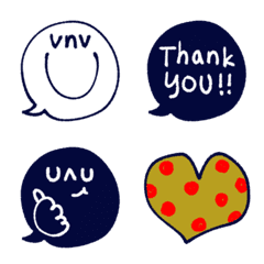 [LINE絵文字] vnv＆uvu！の画像