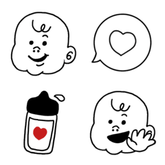 [LINE絵文字] ぶちゃかわ赤ちゃん絵文字の画像
