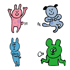 [LINE絵文字] 村のシュールな仲間たち2の画像