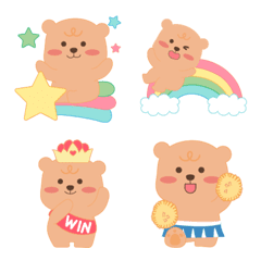 [LINE絵文字] Waffle Bear Everyday Emojiの画像