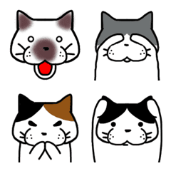 [LINE絵文字] いろんな柄のねこ絵文字の画像