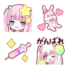 [LINE絵文字] ゆめかわストロベリー絵文字の画像