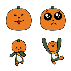 [LINE絵文字] かぼちゃのぺぽまる 絵文字 3の画像