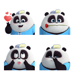 [LINE絵文字] Panda Pange 3D 01の画像