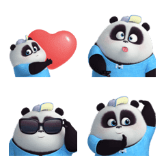[LINE絵文字] Panda Pange 3D 02の画像