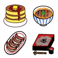 [LINE絵文字] 使いやすいごはん 絵文字2の画像