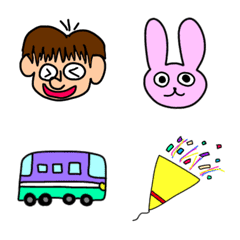 僕とちょっとうさぎの絵文字メイン画像