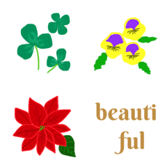 カラフルな花の絵文字3の絵文字メイン画像