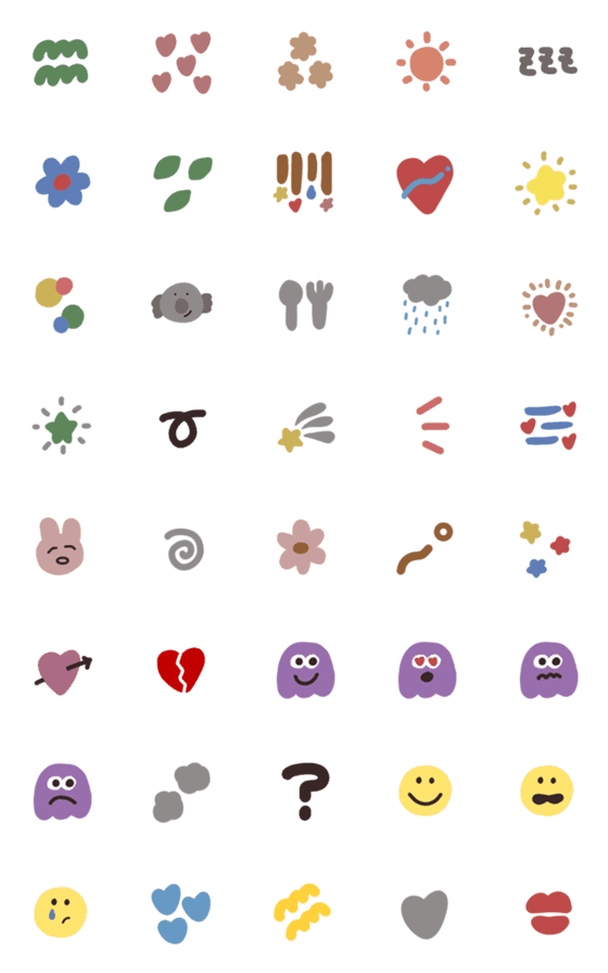 [LINE絵文字]自分の好きな絵文字だけ♩の画像一覧