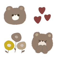 [LINE絵文字] YUKANCO bears♡くすみカラーの画像