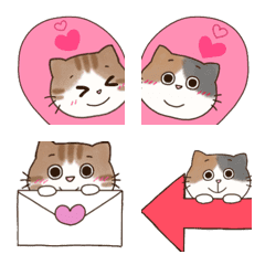 ♡♥ミケ猫とトラ猫の日常♥♡#2の絵文字メイン画像