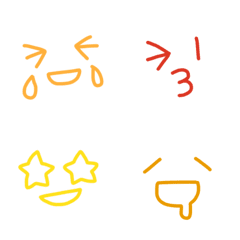 [LINE絵文字] カラフルでシンプルな日常6の画像