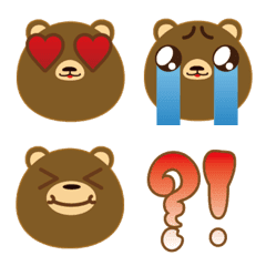 [LINE絵文字] 【クマ】文末に入れる絵文字003の画像