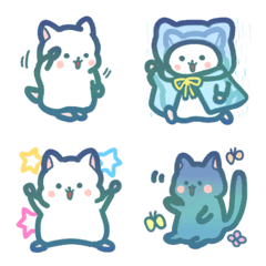 [LINE絵文字] ゆきちゅー withこくよう 絵文字の画像